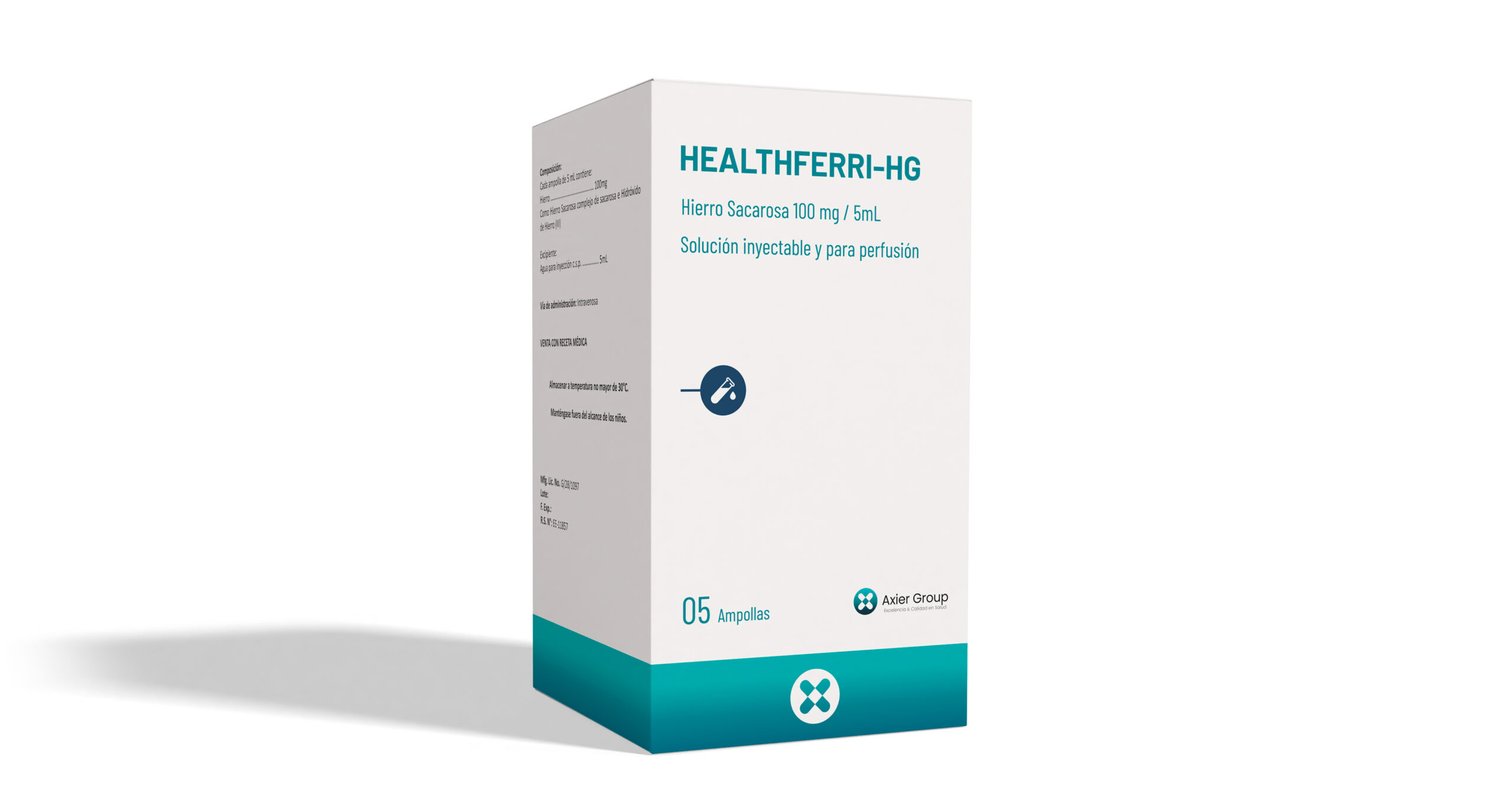 Rotulado Healthferri-HG 100mg 5ml x 5amp