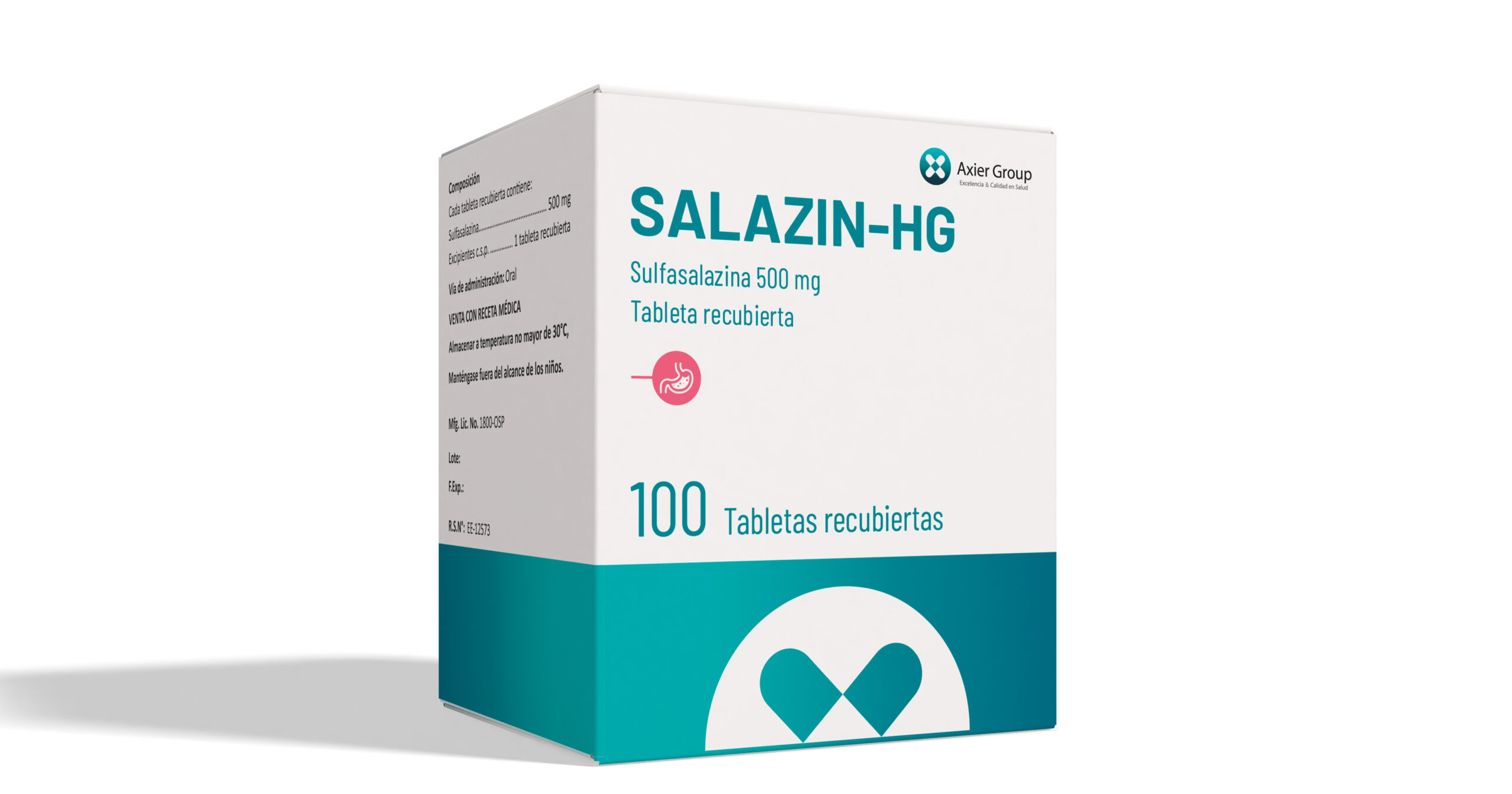 Rotulado Salazin-HG 500mg x 100tab